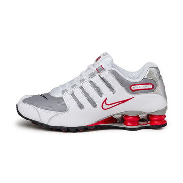 White / Metallic Silver / Sport Red