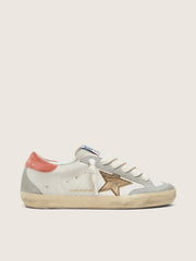 Golden Goose Super-Star White Leather With Metallic Bronze Star