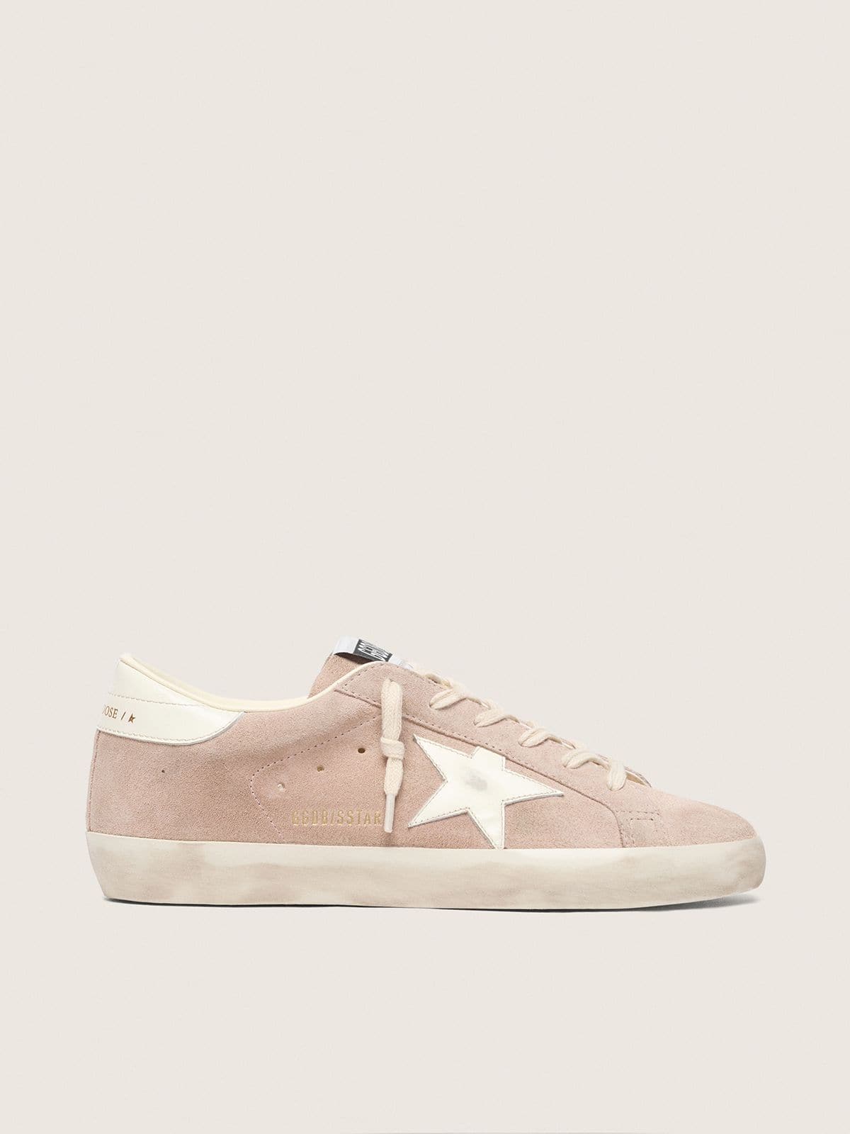Golden Goose Super-Star Powder Pink Suede With White Star