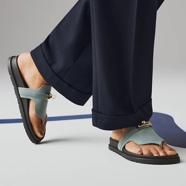 Sandale Hermès Empire Bleu Tonnerre