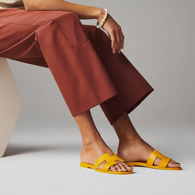 Sandale Hermès Oran Jaune Topaze