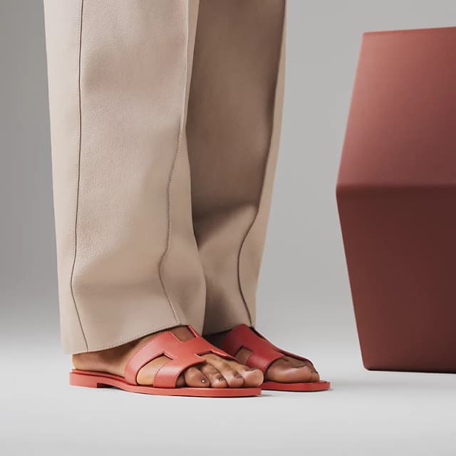 Sandale Hermès Oran Rouge Tomette