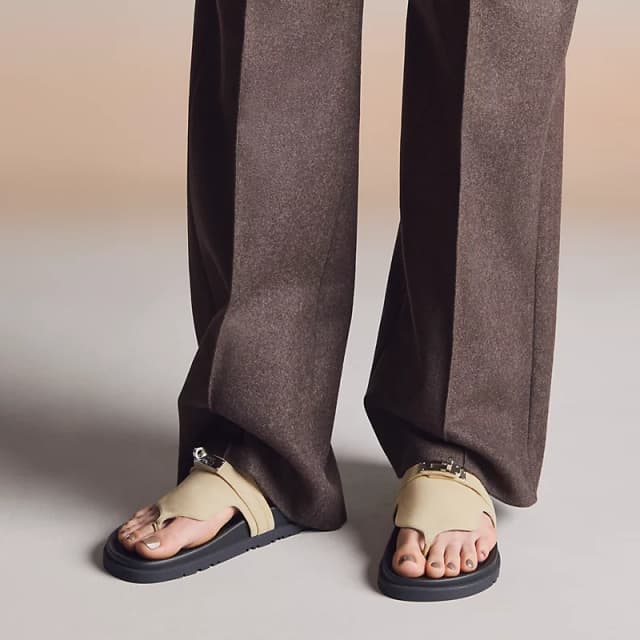 Sandale Hermès Empire Beige Camel