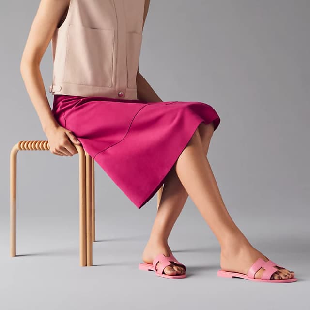 Sandale Hermès Oran Rose Bonbon