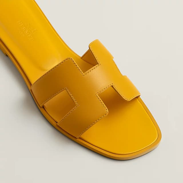 Sandale Hermès Oran Jaune Topaze