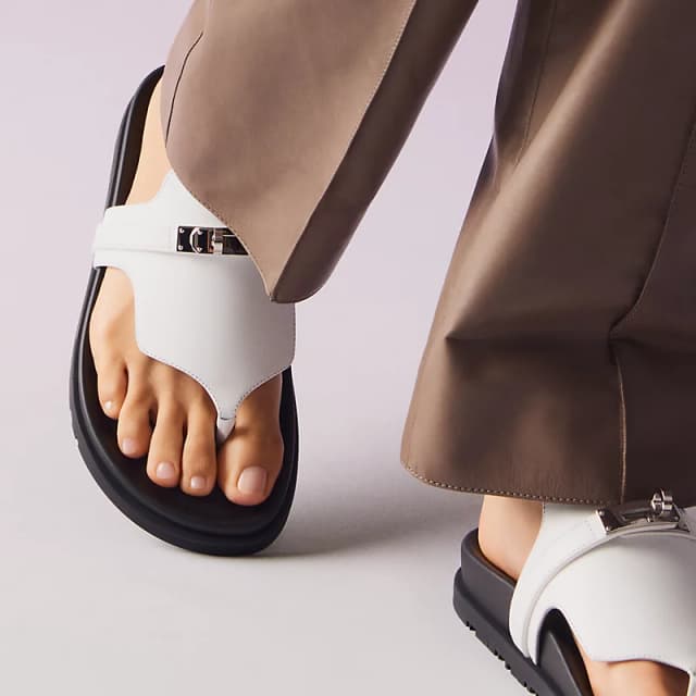 Sandale Hermès Empire Blanc