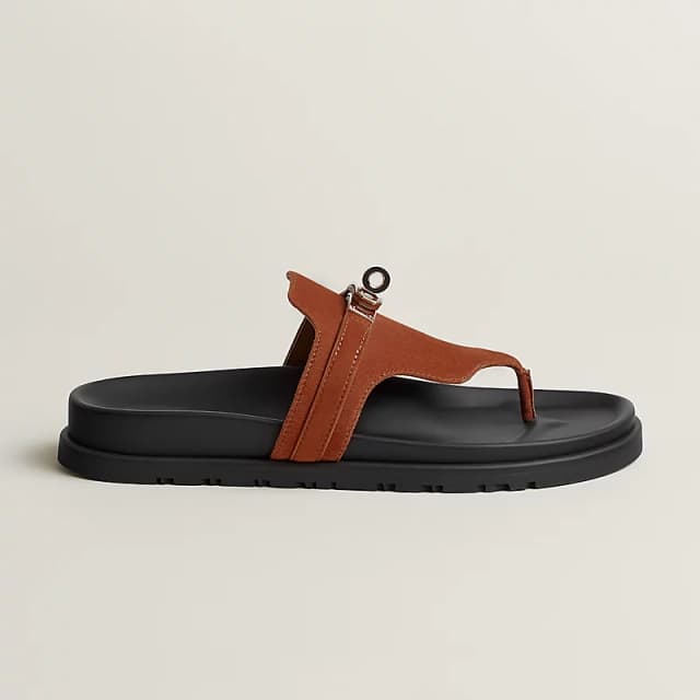 Sandale Hermès Empire Brun Amourette