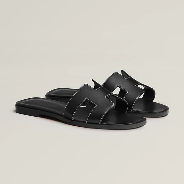 Sandale Hermès Oran Noir