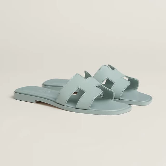 Sandale Hermès Oran Bleu Glacier