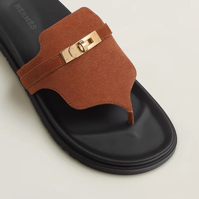 Sandale Hermès Empire Brun Amourette