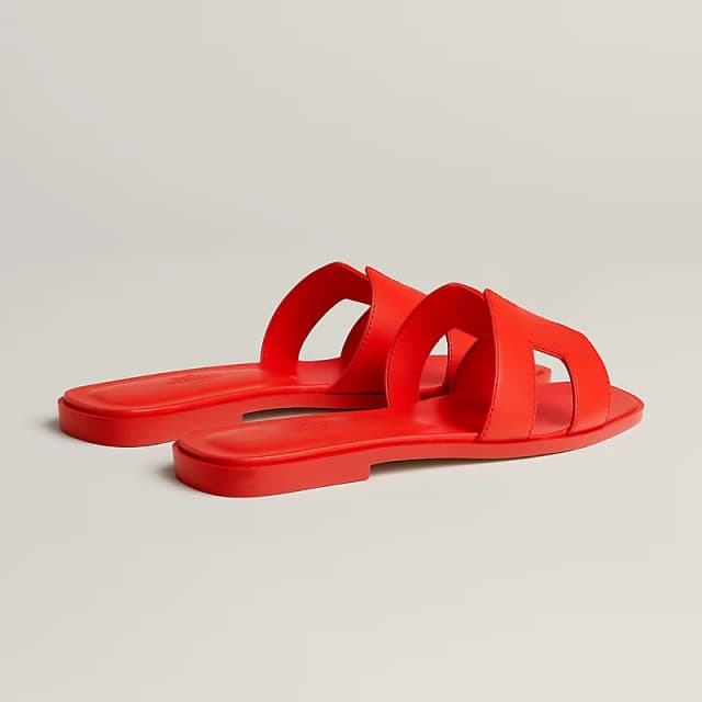 Sandale Hermès Oran Rouge Grenadine
